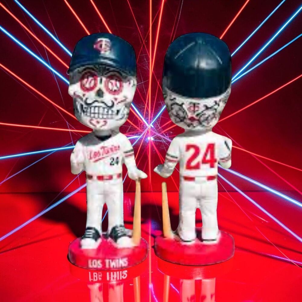 2024 Minnesota Twins "Los Twins" Dia de los Muertos Sugar Skull Bobblehead SGA